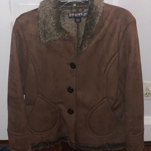 Gently worn brown fur coat
